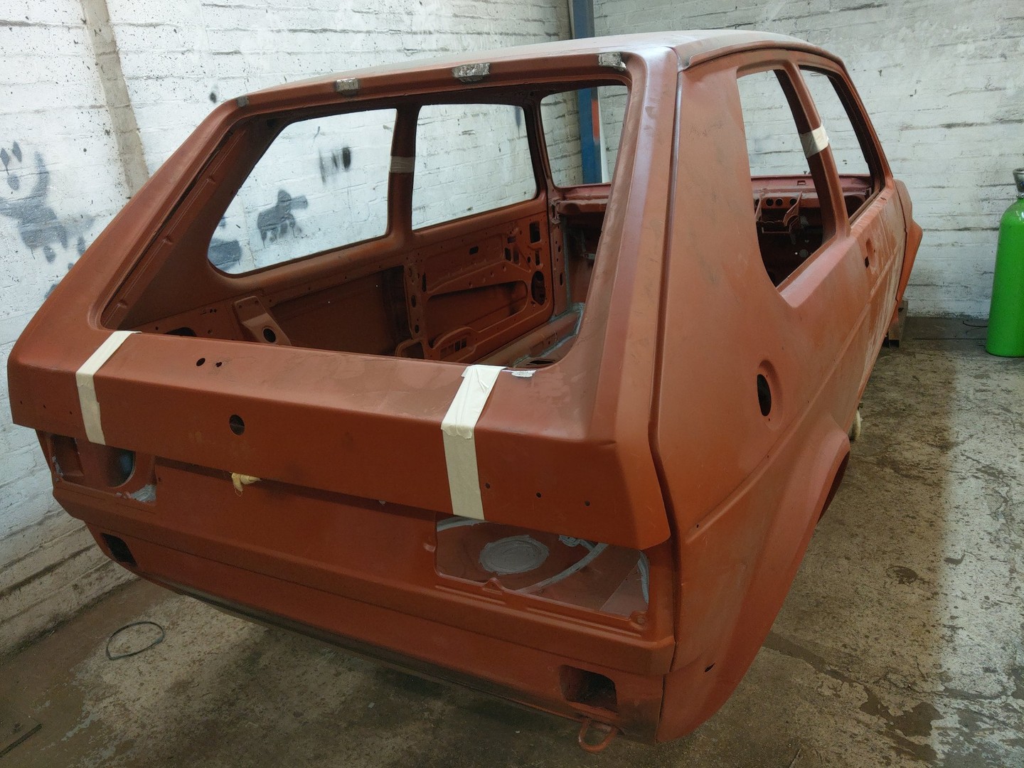 Mk1 GTI shell stripped and in red oxide primer